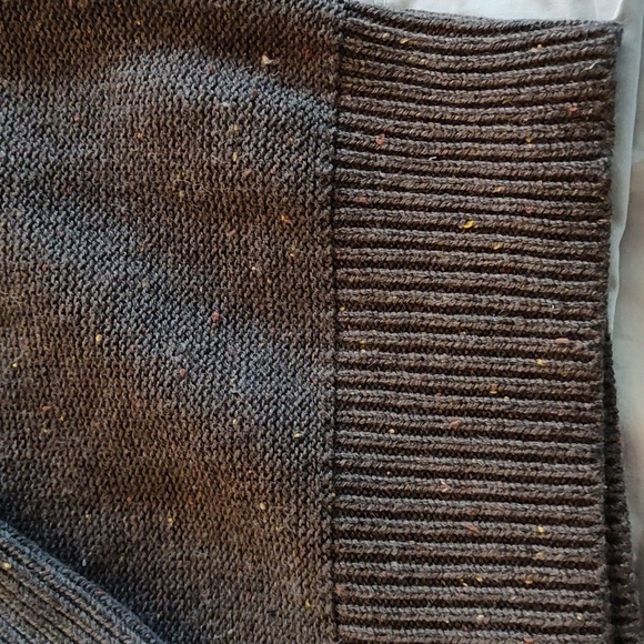 Gap Sweater Size S Shawl Collar 3 Button Long Sleeve Wool Blend Brown Knit NWT - Picture 7 of 13